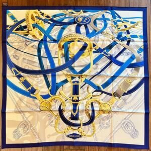 HERMES Cavalcadour Voltigeur Silk Scarf